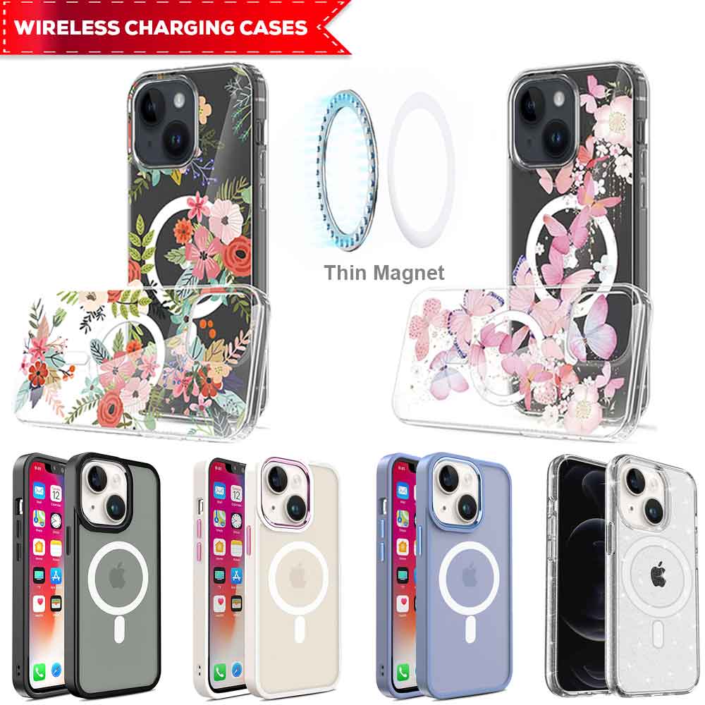 14 PLUS - WIRELESS CHARGING CASES