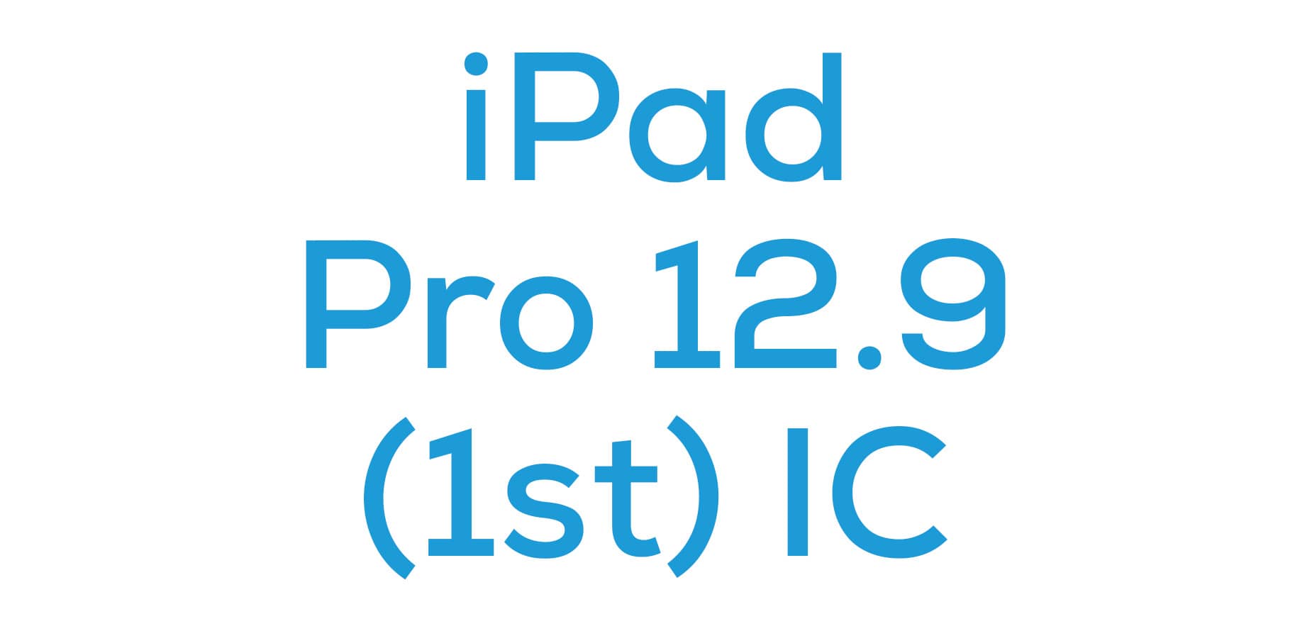 iPad Pro 12.9 (1st) IC
