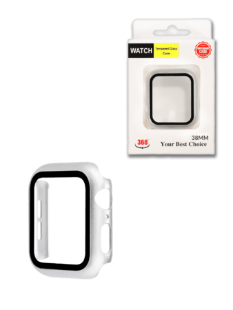 iWatch 38mm Hard PC Bumper Case with Tempered Glass - 3 (Only Ground Shipping)