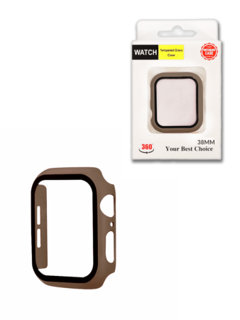 iWatch 38mm Hard PC Bumper Case with Tempered Glass - 8 (Only Ground Shipping)