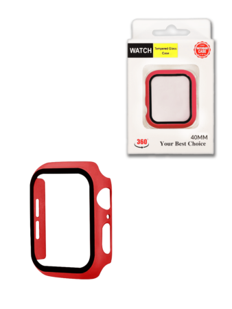 iWatch 40mm Hard PC Bumper Case with Tempered Glass - 4 (Only Ground Shipping)