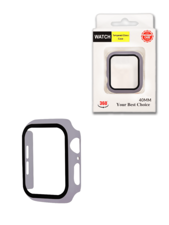 iWatch 40mm Hard PC Bumper Case with Tempered Glass - 7 (Only Ground Shipping)