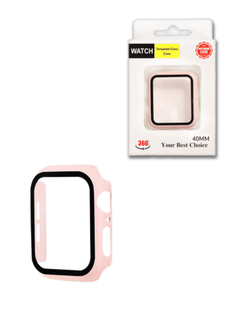 iWatch 40mm Hard PC Bumper Case with Tempered Glass - 9 (Only Ground Shipping)