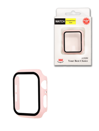 iWatch 42mm Hard PC Bumper Case with Tempered Glass - 9 (Only Ground Shipping)