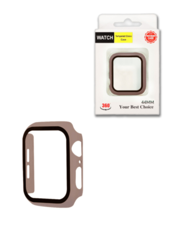 iWatch 44mm Hard PC Bumper Case with Tempered Glass - 7 (Only Ground Shipping)
