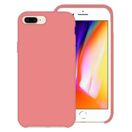 Soft Solid Silicone Case (Full Bottom Open) - AMARANTH PINK for iPhone 8P / 7P (Only Ground Shipping)