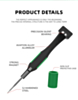 LuoWei Little Boy Smooth Bearings Alloy Magnetic Screwdriver Set