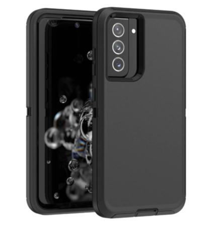 Heavy Duty Case for Galaxy A02S (BLACK) (Only Ground Shipping)