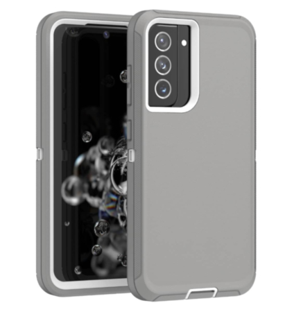 Heavy Duty Case for Galaxy A13 (GRAY & WHITE) (Only Ground Shipping)