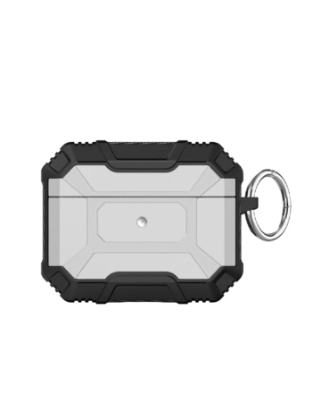 AirPods 3 Hard Plastic Transparent Case with Keychain - WHITE (Only Ground Shipping)