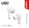USG by PowerPeak - Airo True Wireless Bluetooth Earbuds - (WHITE) (Only Ground Shipping)