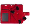 YUW-Small (4.5"-4.8") Universal Wallet Case with 360 Degree Rotating  Swivel Stand - RED (Only Ground Shipping)