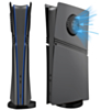 Faceplate Cover (BLACK) for PlayStation 5 Pro (Digital Edition) (V2) (NO LOGO) (Only Ground Shipping)