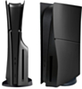 Faceplate Cover (BLACK) (4 Piece Set) for PlayStation 5 Slim Disc Edition (NO LOGO) (Only Ground Shipping)