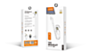 LDNIO LS50 USB A-L Non-MFI TPE Bracelet Charging Cable (WHITE) (0.5ft) (12W) (Only Ground Shipping)
