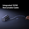 BASEUS EnerGeek GR11 Power Bank with Retractable Cable (145W) (20000mAh) (SPACE GRAY) (Only Ground Shipping)