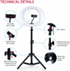 Bytech Selfie Ring Light with Tripod-LG (Only Ground Shipping)