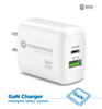 PowerPeak PD Wall Dual A+C Port Charger - (WHITE) (35W) (Only Ground Shipping)