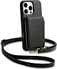 xBase by PowerPeak - Crossbody Zipper Purse for iPhone 14 Pro Max - (BLACK) (Only Ground Shipping)