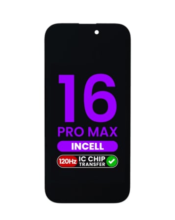 LCD Assembly for iPhone 16 Pro Max (Aftermarket Incell / QV7 / 120HZ) (IC Transfer Eligible)