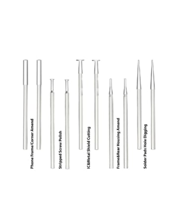 AMAOE Replacement Tips for Polish Drill Pen Set (11 Pcs)