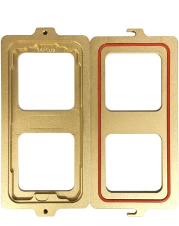 Grab the wholesale deals on the frame position pressing mold and LCD alignment & laminate mold for the iPhone 14 Plus.