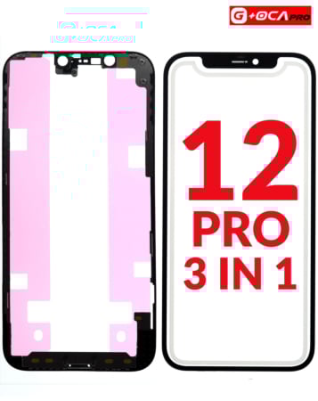Stock up on the 3-in-1 Front Glass, Frame, and OCA for iPhone 12 Pro G Plus OCA Pro.
