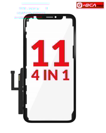 Shop the 4-in-1 Front Glass, Frame, Long Touch, and OCA for iPhone 11, G+ OCA Pro.