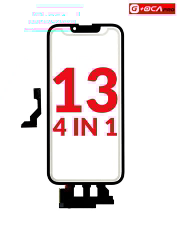 Order the 4in1 Front Glass, Frame, Short Touch, and OCA No IC for iPhone 13 G+ Oca Pro.

