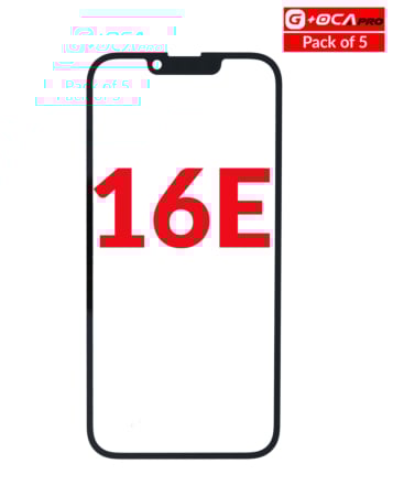 Front Glass with OCA (Pack of 5) for iPhone 16e (G+ Oca Pro)