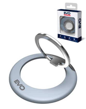 EVO PO1 Magnetic Phone Ring Compatible with Wireless Charging - BLUE (Only Ground Shipping)