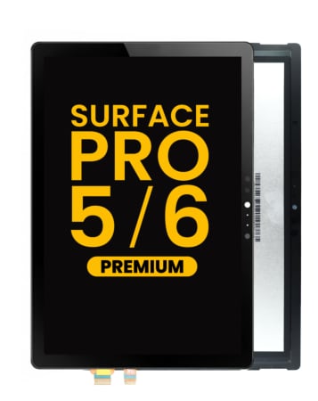 LCD Assembly without Frame for Microsoft Surface Pro 6 (1807) / Pro 5 (1796)  (BLACK) (Premium)