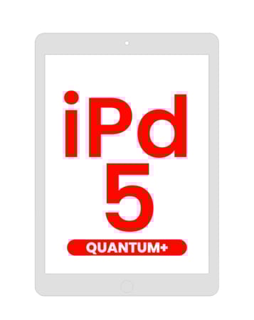 Quantum+ iPad 5 (2017) Digitizer Assembly (SILVER) (Home Button Pre-Installed)