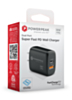 PowerPeak PD USB A+C Wall Dual Port Charger - (BLACK) (35W) (Only Ground Shipping)