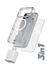 xBase by PowerPeak ProTech 3-in-1 Protection & Power Kit (Clear) for iPhone 17 Pro / 18 Pro - Case + Tempered Glass + 30W USB-C Power Adapter (Only Ground Shipping)