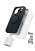 xBase by PowerPeak ProTech 3-in-1 Protection & Power Kit (Black) for iPhone 17 Pro / 18 Pro - Case + Tempered Glass + 30W USB-C Power Adapter (Only Ground Shipping)