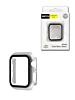 Hard PC Bumper Case with Tempered Glass for iWatch 40mm (SILVER) (Only Ground Shipping)
