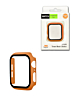 Hard PC Bumper Case with Tempered Glass for iWatch 42mm ORANGE (Only Ground Shipping)