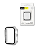 Hard PC Bumper Case with Tempered Glass for iWatch 44mm SILVER (Only Ground Shipping)