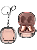Galaxy Buds Pro / Buds 2 Pro / Buds 2 / Buds FE / Buds Live Transparent Plating Case (CLEAR) with Keychain (Only Ground Shipping)