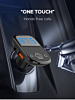 LDNIO C706Q Bluetooth 5.0 FM with 2X USB A+C Car Charger with USB A-L Cable (3ft) (25W) (Only Ground Shipping)