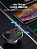 LDNIO C704Q Bluetooth 5.0 FM with 2X USB A+C Car Charger with USB A-C Cable (3ft) (30W) (Only Ground Shipping)