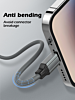 LDNIO LC441 USB C-C Charging Cable (GRAY) (3ft) (65W) (Only Ground Shipping)