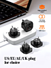 LDNIO Z7 Power Strip Travel Adapter UK to US/EU/AU (Only Ground Shipping)