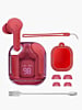 Mini Clear Sport Earbuds - RED (Only Ground Shipping)