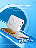 LDNIO PQ16 Magnetic Wireless PowerBank (WHITE) (10000mAh) (Only Ground Shipping)
