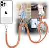 Mobile Phone Straps with Card Holder (2ft) - ORANGE (Only Ground Shipping)