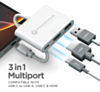 PowerPeak 3 in 1 USB C to HDMI Adapter Multiport (Only Ground Shipping)