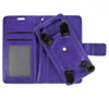 YUW-Medium (5.0"-5.2") Universal Wallet Case with 360 Degree Rotating Swivel Stand (PURPLE) (Only Ground Shipping)