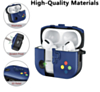 AirPods 1/2 Game Console Design TPU Case - DARK BLUE (Only Ground Shipping)